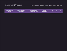 Tablet Screenshot of amherst.edu