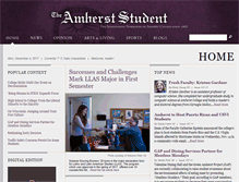Tablet Screenshot of amherststudent.amherst.edu